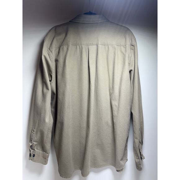 Magellan Outdoors Mag Shield 2XL Loose Fit Beige Long Sleeve Button Down Fishing - Picture 5 of 7